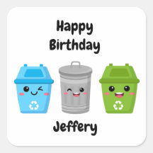 Green Garbage Truck - Kid's Birthday