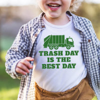 Green Garbage Truck Trash Funny Boy Birthday 