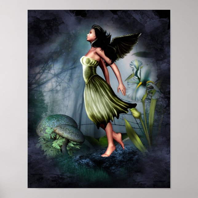 Green Garden Angel Poster (Front)