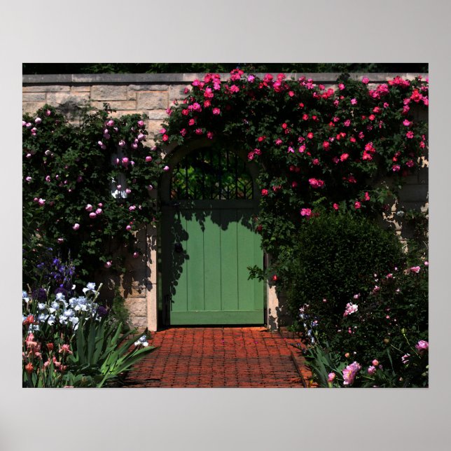 Green Garden Gate Poster (Front)