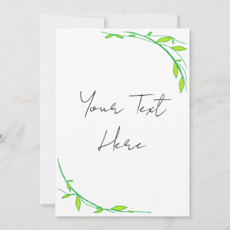 Green Garden Invitation