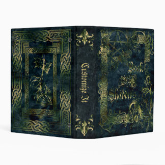 Green Garden Medieval Witches Book Of Shadows Mini Binder