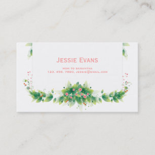 Green Garden Mommy Calling Card