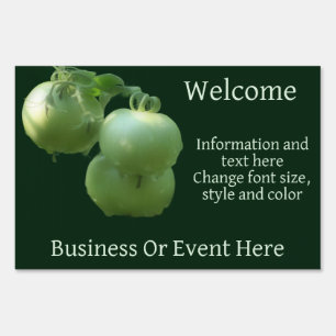 Green Garden Tomatoes Business Or Event Sign