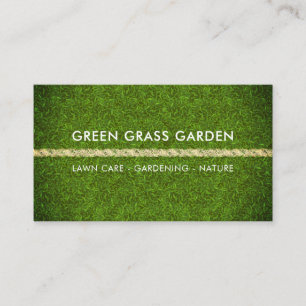 Green Gardening Lawn Grass Football Landscape Business Card