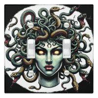 Green Gazing Medusa Head full of Snakes