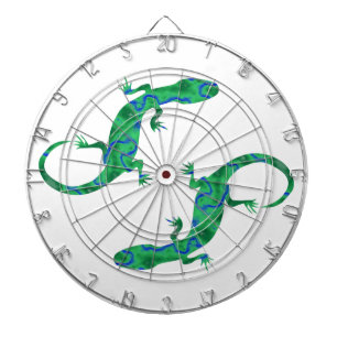 Green Gecko Dart Board