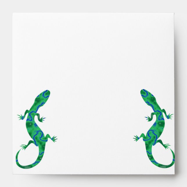 Green Gecko Envelope (Front)