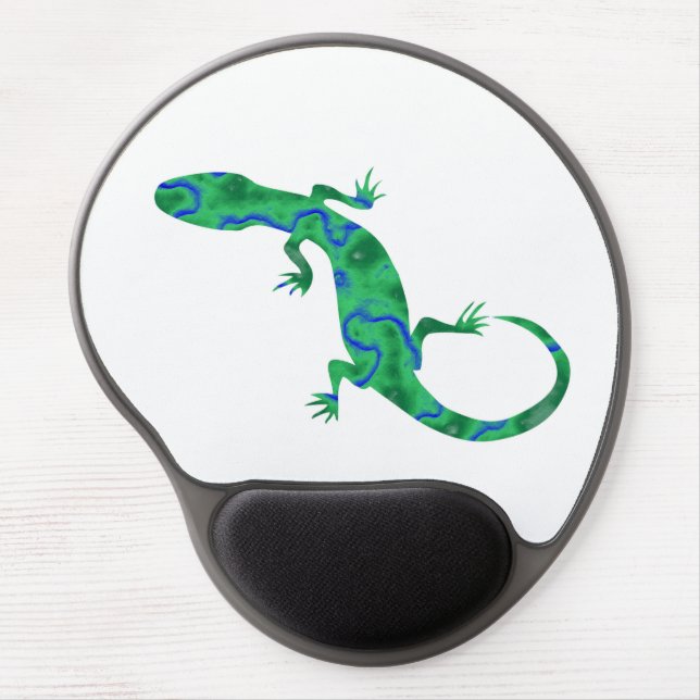 Green Gecko Gel Mouse Pad (Front)