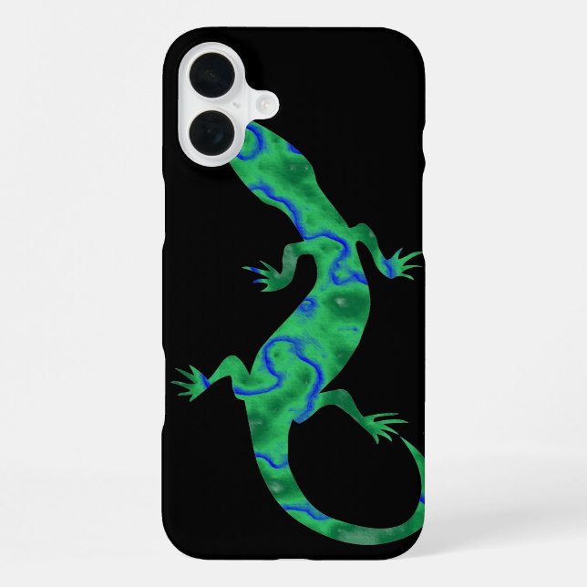 Green Gecko Iphone Case (Back)