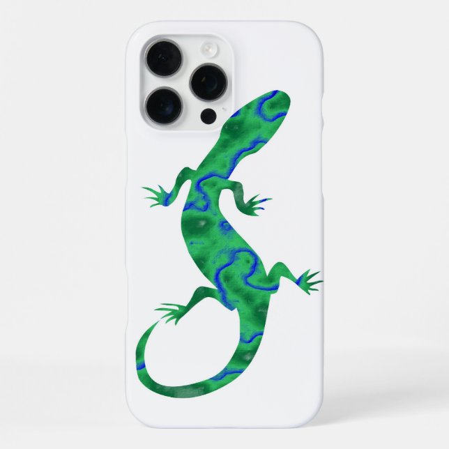 Green Gecko Iphone Case (Back)