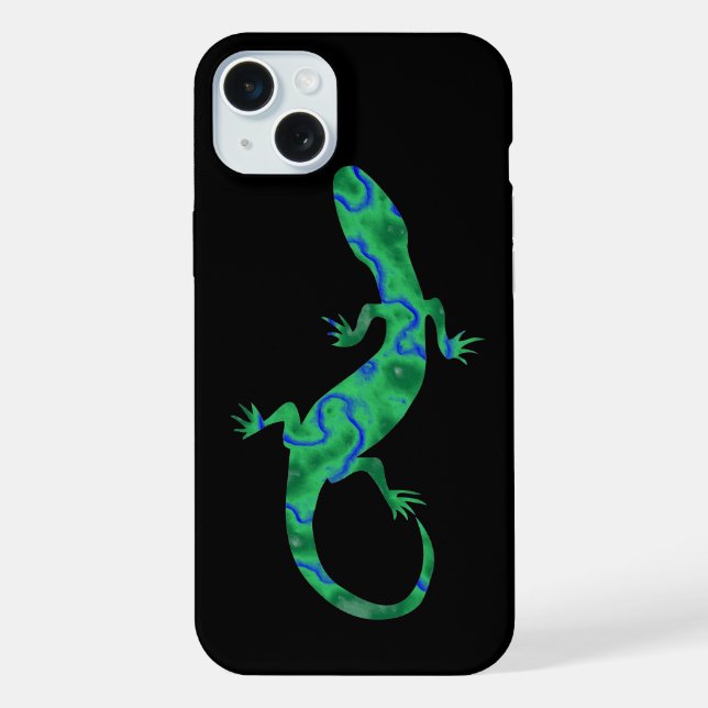 Green Gecko Iphone Case (Back)