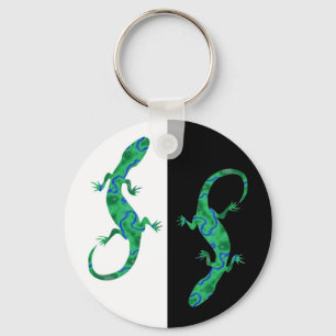 Green Gecko Keychain