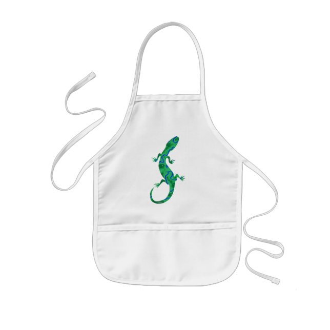 Green Gecko Kids' Apron (Front)