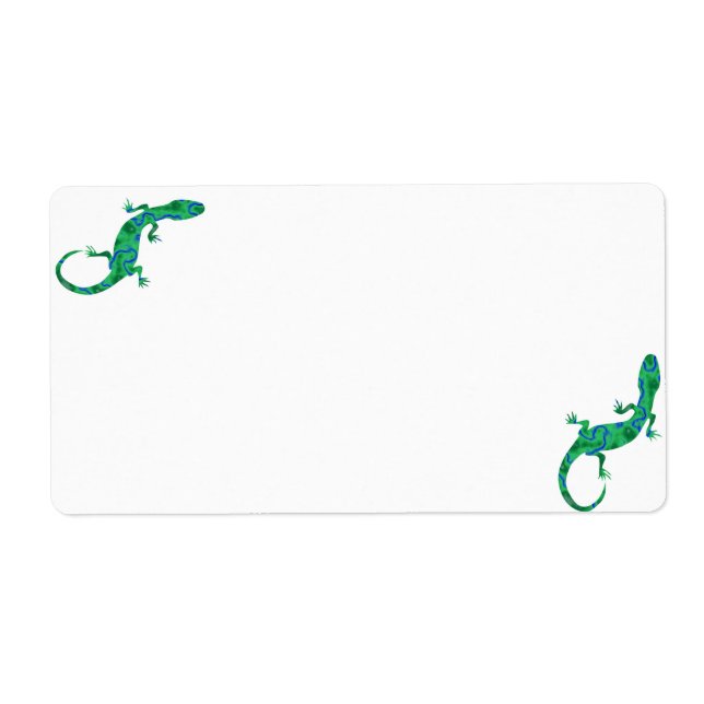 Green Gecko Label (Front)