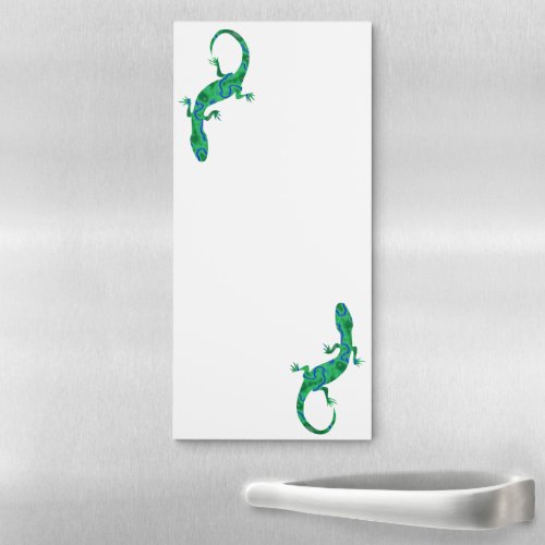 Green Gecko Magnetic Notepad