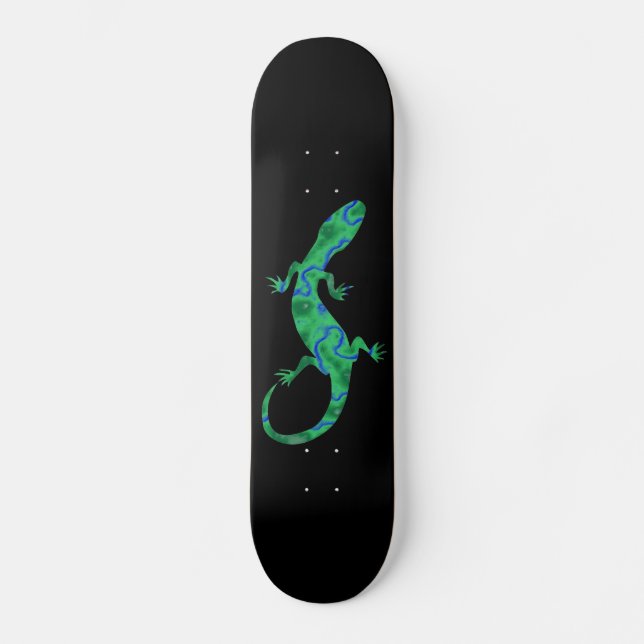 Green Gecko Skateboard Deck (Front)