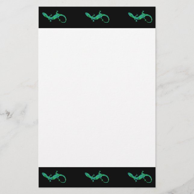 Green Gecko Stationery (Front)