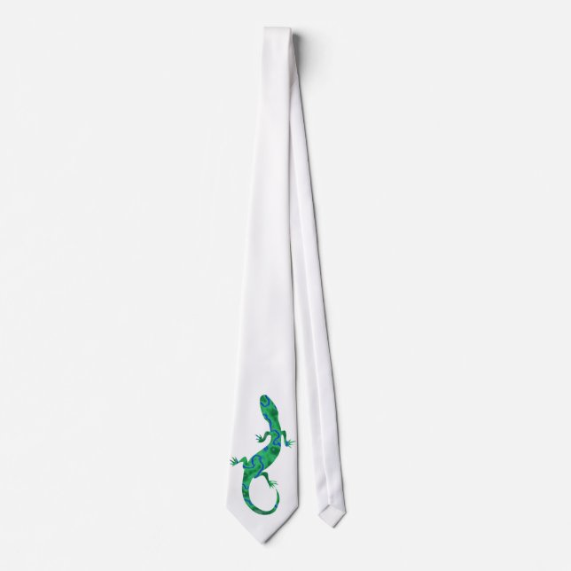 Green Geckos Neck Tie (Front)