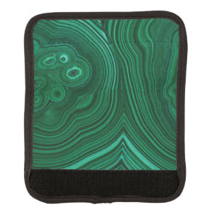 Green gemstone malachite natural stone design luggage handle wrap