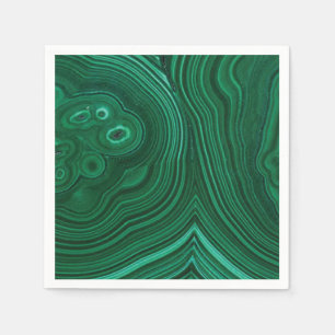Green gemstone malachite natural stone design  napkins
