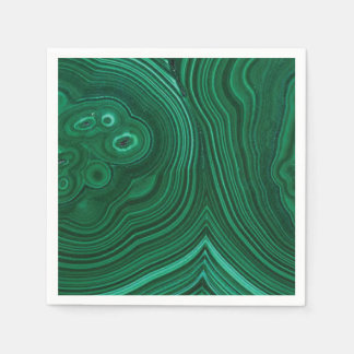 Green gemstone malachite natural stone design napkins