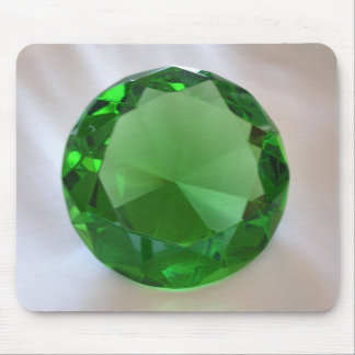 Green Gemstone Mouse Pad