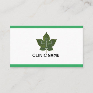 Green General Practitioner Business Card