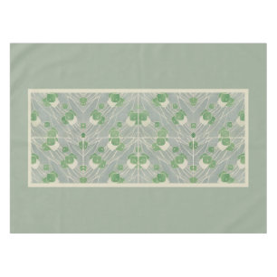 Green Geometric 1915 Hannah Borger Overbeck Tablecloth