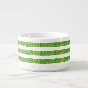 Green Geometric Bowl