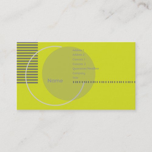 Green Geometric - Busihness Business Card