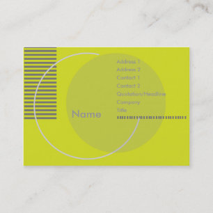 Green Geometric - Chubby Business Card