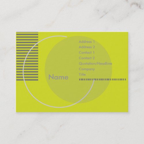 Green Geometric - Chubby Business Card