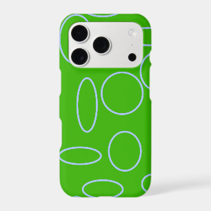 Green Geometric Circles iPhone 17 Pro Case