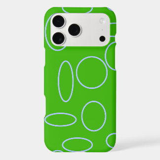 Green Geometric Circles iPhone 17 Pro Max Case