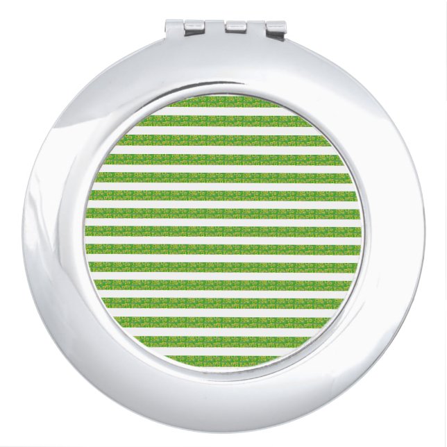 Green Geometric  Compact Mirror (Front)