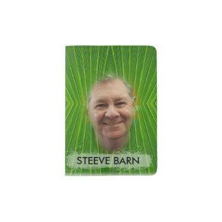 Green Geometric Design - Photo, Passport Holder