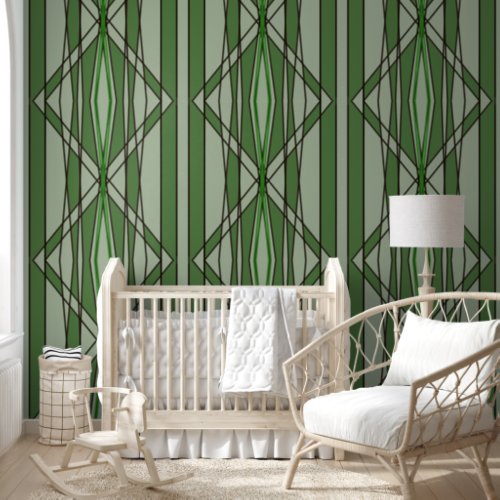 Green geometric design  wallpaper 