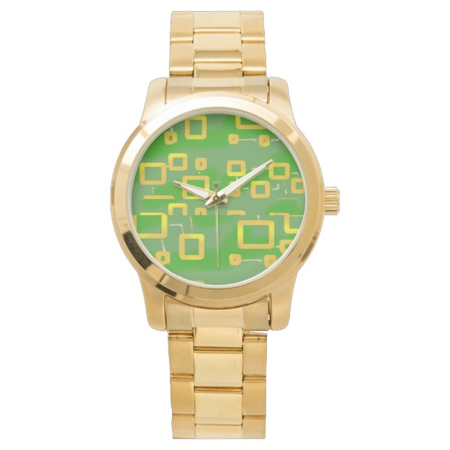Green Geometric eWatch Watch (Front)