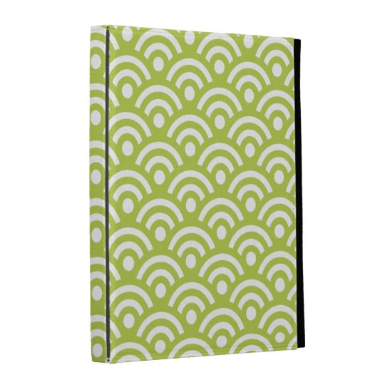 Green Geometric iPad Case