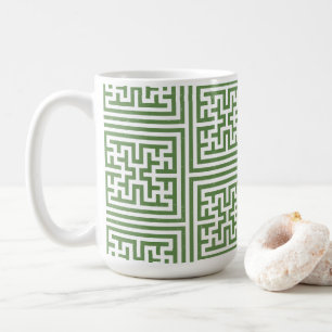 Green Geometric Mug