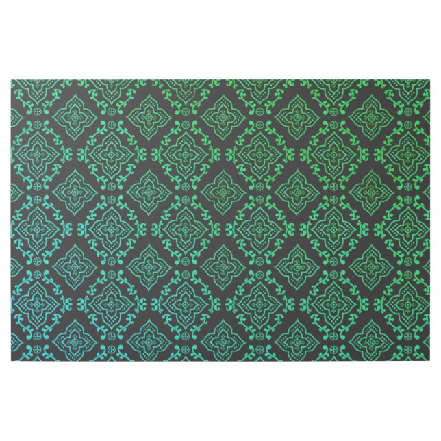 Green Geometric Pattern / Indian Print  (Front)