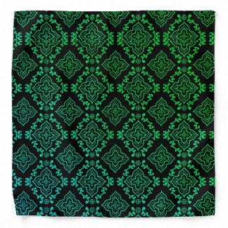 Green Geometric Pattern / Indian Print Bandana