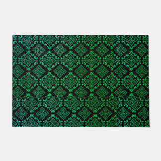 Green Geometric Pattern / Indian Print Doormat