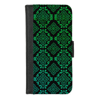 Green Geometric Pattern / Indian Print iPhone 8/7 Wallet Case