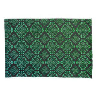 Green Geometric Pattern / Indian Print Pillow Case