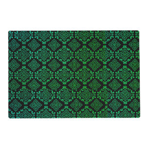 Green Geometric Pattern / Indian Print Placemat