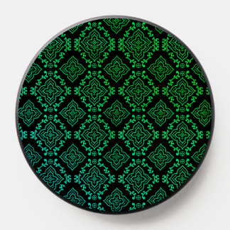 Green Geometric Pattern / Indian Print PopSocket