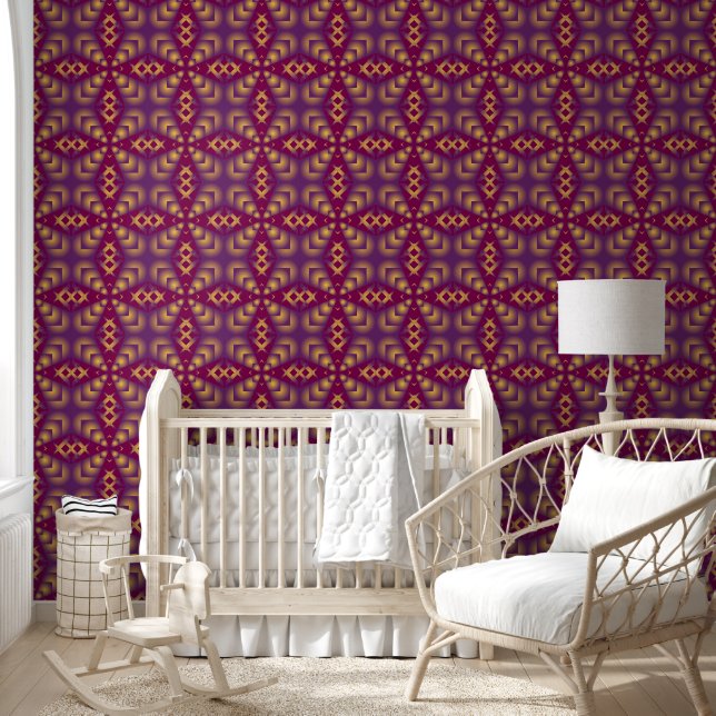 Green geometric pattern wallpaper wallpaper  (Kids)