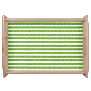 Green Geometric Serving Tray
